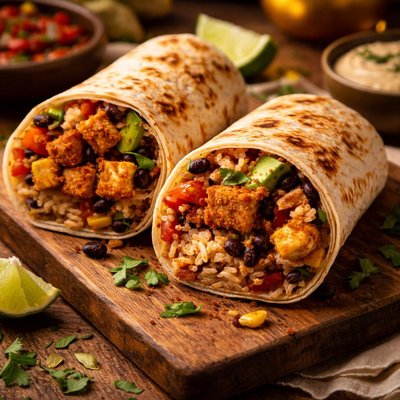 Image of Spicy Tofu Burritos