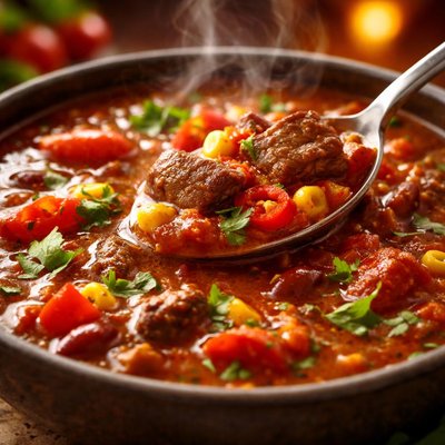 Image of Spicy Tomato Beef Soup