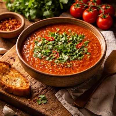 Image of Spicy Tomato Coriander Soup