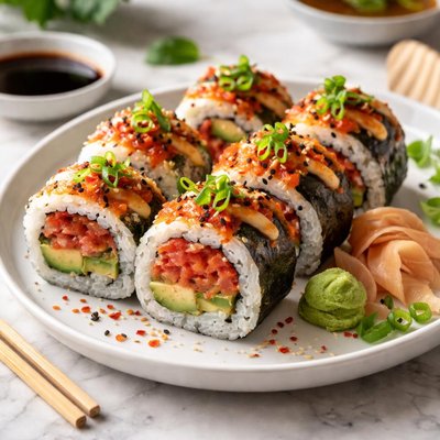 Image of Spicy Tuna Avocado Sushi