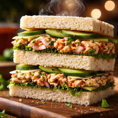 Image of Spicy Tuna Gourmet Ribbon Sandwiches
