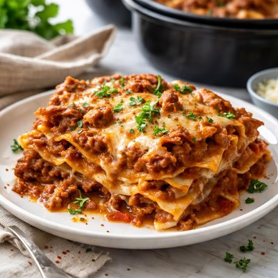 Image of Spicy Turkey Lasagna for the Crock Pot