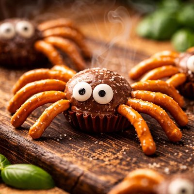 Image of Spider Pretzels