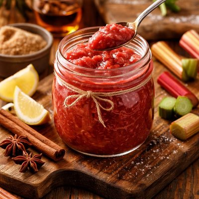 Image of Spiked Rhubarb Sauce