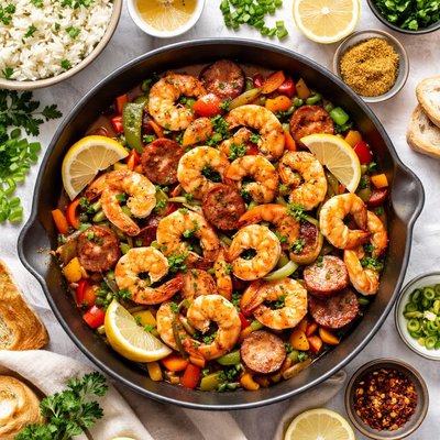 Image of Spiked Shrimp and Sausage