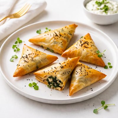 Image of Spinach and 3 Cheese Phyllo Triangles