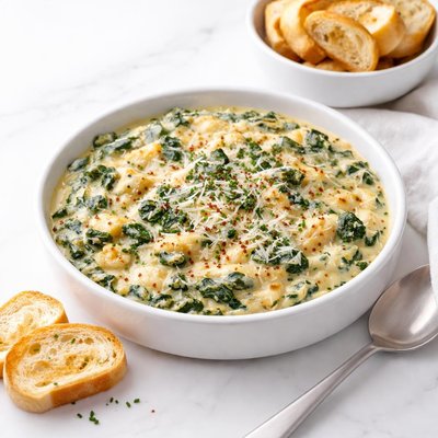 Image of Spinach and Artichoke Dip Light