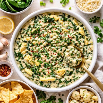 Image of Spinach and Artichoke Dip Vegan