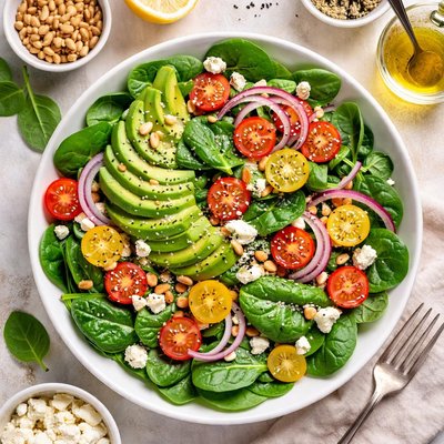 Image of Spinach and Avocado Salad
