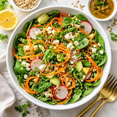 Image of Spinach and Carrot Salad