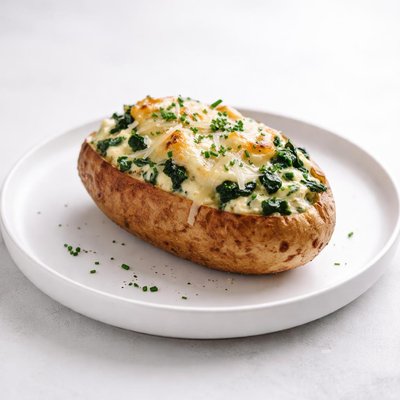 Image of Spinach and Cheese Baked Potato
