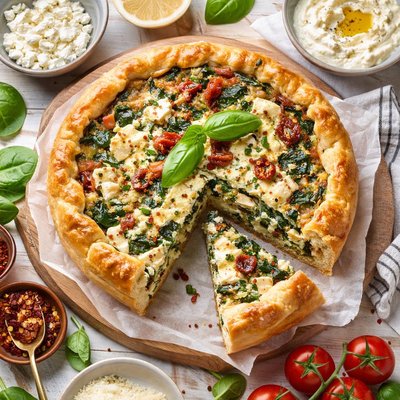 Image of Spinach and Cheese Torta