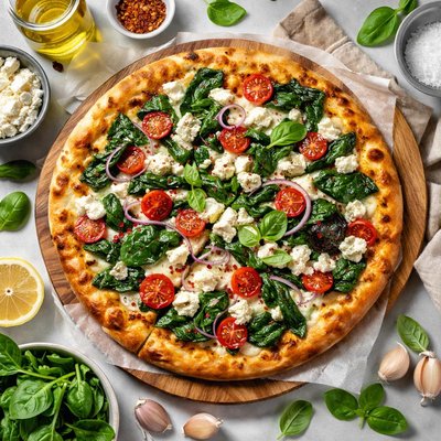 Image of Spinach and Feta Pizza