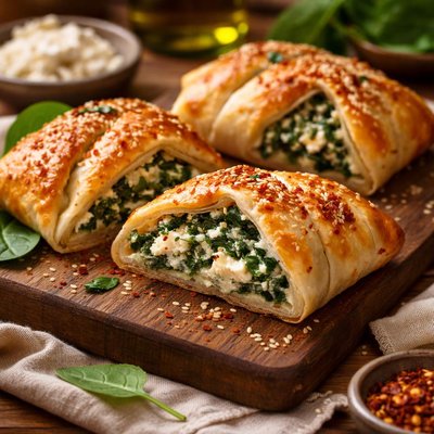 Image of Spinach and Feta Puff Pastry