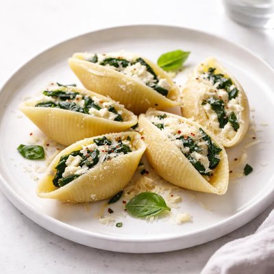 Image of Spinach and Goat Cheese Shells