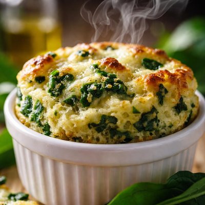 Image of Spinach and Gruyere Souffle