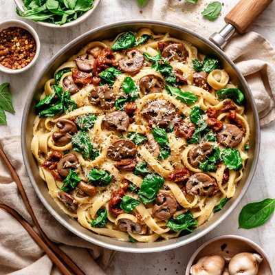 Image of Spinach and Mushroom Florentine
