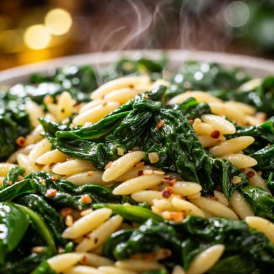 Image of Spinach and Orzo