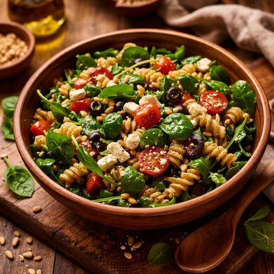 Image of Spinach and Pasta Salad