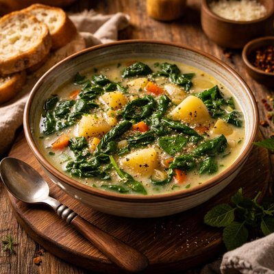 Image of Spinach and Potato Soup