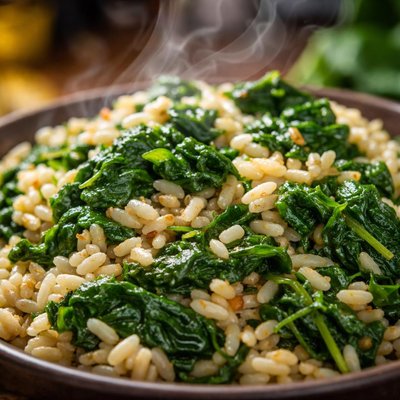 Image of Spinach and Rice