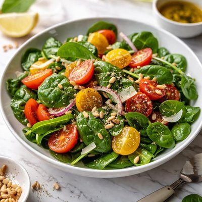 Image of Spinach and Tomatoes