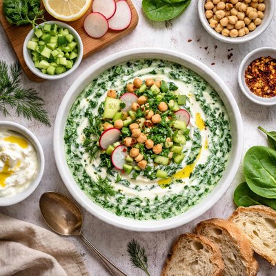 Image of Spinach and Yogurt Soup