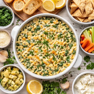 Image of Spinach Artichoke Cheese Dip