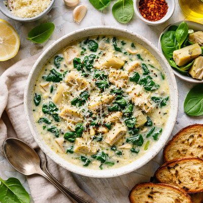 Image of Spinach Artichoke Soup