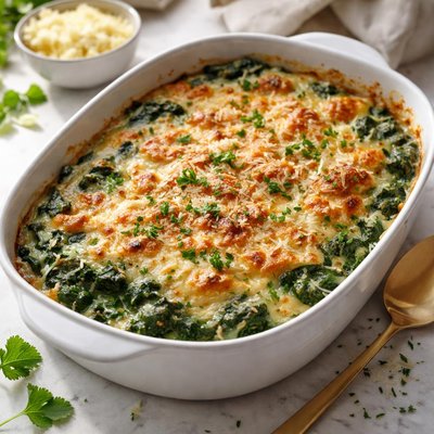Image of Spinach Casserole Au Gratin