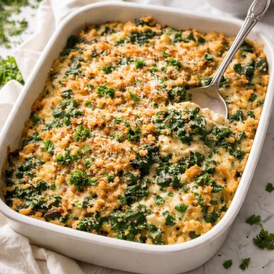 Image of Spinach Casserole Dee Lish