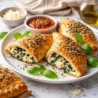 Image of Spinach Cheese Calzones