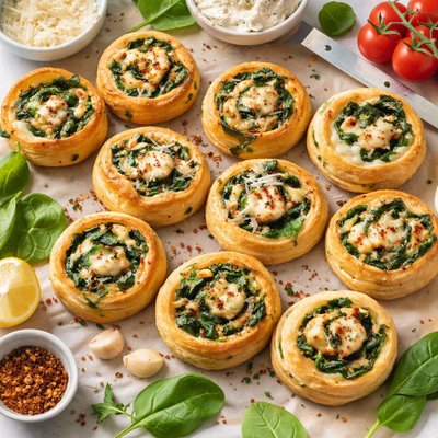 Image of Spinach Cheese Pinwheels