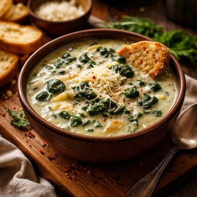 Image of Spinach Cheese Soup