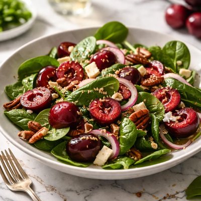 Image of Spinach Cherry Salad