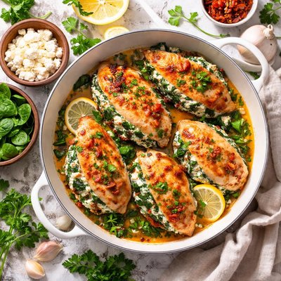 Image of Spinach Feta Florentine Chicken