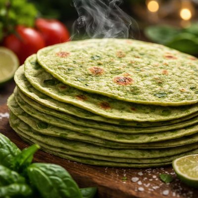 Image of Spinach Flour Tortillas