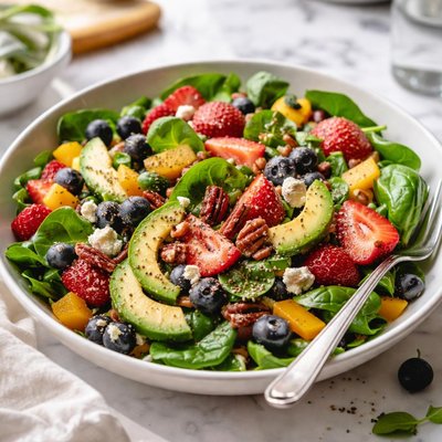 Image of Spinach Fruit Avocado Salad