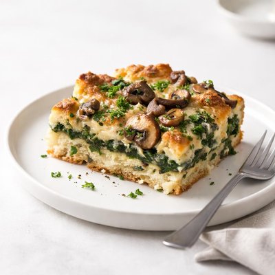 Image of Spinach Mushroom Strata