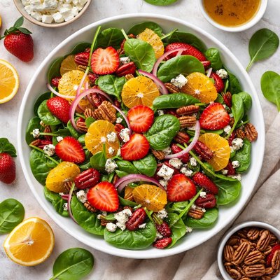 Image of Spinach Orange Strawberry Salad