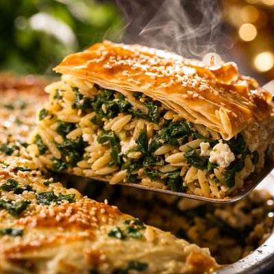 Image of Spinach Orzo Pie
