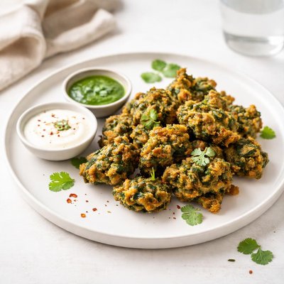 Image of Spinach Pakora Fritters