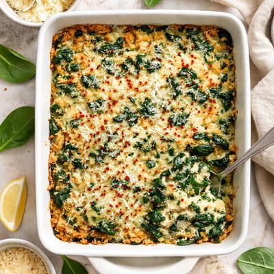 Image of Spinach Parmesan Casserole