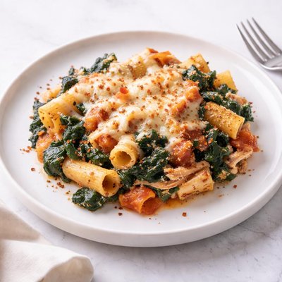 Image of Spinach Pasta Bake 2 5 Ww Points