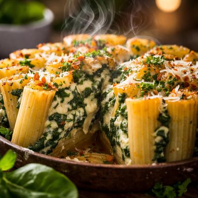 Image of Spinach Pasta Pie