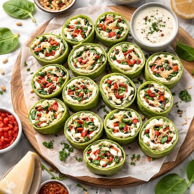 Image of Spinach Pinwheel Appetizers