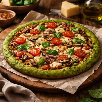 Image of Spinach Pizza Crust