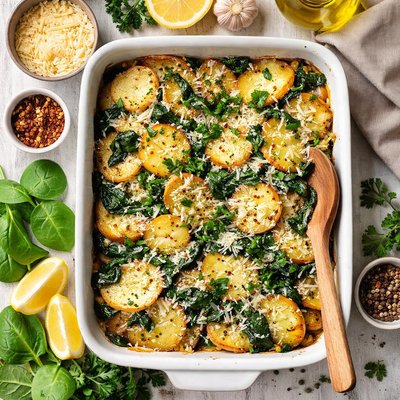 Image of Spinach Potato Bake