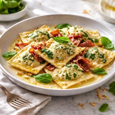 Image of Spinach Prosciutto Ravioli