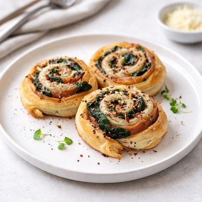 Image of Spinach Prosciutto Spirals